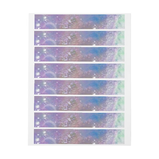 曇り夢 ラップアラウンド宛名ラベル (シート)