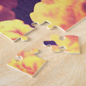 曇り宇宙の宇宙紫色の多くの月 ジグソーパズル (側面)