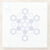 曇り対称性 ガラスコースター (裏面)