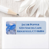 曇り山差出人住所ラベル ラベル (インサイチュ)