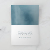 曇り平和アイスブルー水色非写真 シーズンカード (内部)