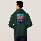 「曇り心地よいフード付きスウェットシャツ」 パーカ (裏面フル)