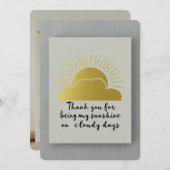 曇り感謝していの日で支える サンキューカード (正面/裏面)