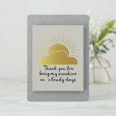 曇り感謝していの日で支える サンキューカード (スタンド正面)