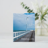 曇り日のブッセルトン・ジェティ ポストカード (スタンド正面)