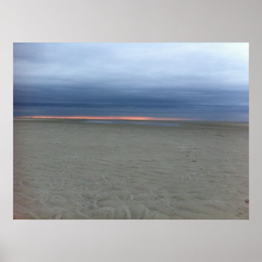 曇り日没オンケープコッド ポスター (正面)