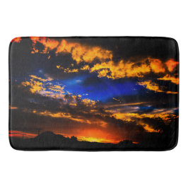 曇り日没バスマット バスマット