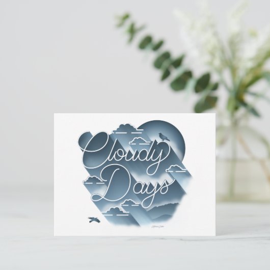 曇り日/はがき シーズンポストカード (スタンド正面)