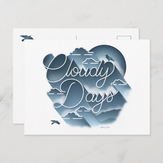 曇り日/はがき シーズンポストカード (正面/裏面)