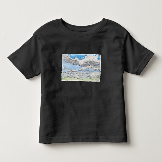 曇り日 トドラーTシャツ (正面)