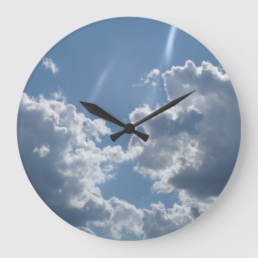 曇り日 ラージ壁時計 (正面)