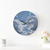 曇り日 ラージ壁時計 (ホーム)