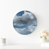 曇り日 ラージ壁時計 (ホーム)