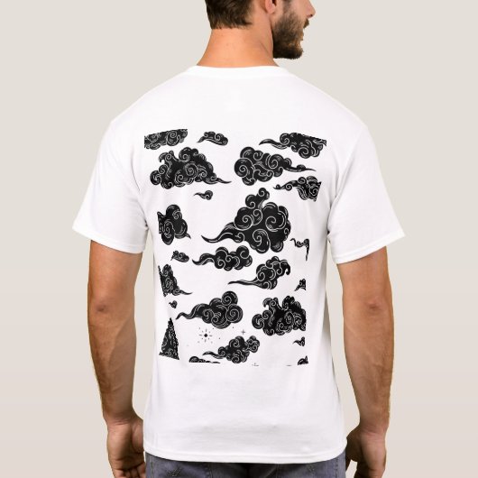 曇り日Tシャツ Tシャツ (裏面)