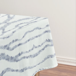 曇り灰色ゼブラ消しゴムスクラッチアート テーブルクロス