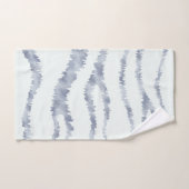 曇り灰色ゼブラ消しゴムスクラッチアート バスタオルセット (ハンドタオル)