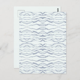 曇り灰色ゼブラ消しゴムスクラッチアート ポストカード