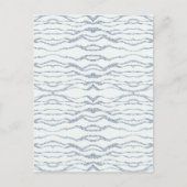 曇り灰色ゼブラ消しゴムスクラッチアート ポストカード (正面)