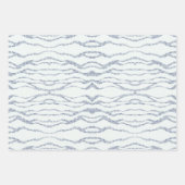 曇り灰色ゼブラ消しゴムスクラッチar ラッピングペーパーシート (正面2)