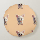 曇り白い喜び ラウンドクッション (裏面)