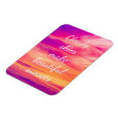 曇り空が美しい夕日を演出 マグネット (左側)