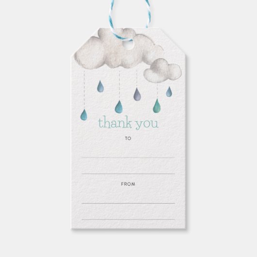 曇り空に撒き散らすチャンスありがとう ギフトタグ (正面)
