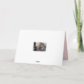 曇り空に照らされた桜の花 カード (裏面)