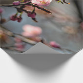曇り空に照らされた桜の花 ラッピングペーパー (角)
