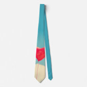 曇り空に赤いハートバルーン ネクタイ (正面)