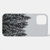 曇り空に雪が積もった木 Case-Mate iPhoneケース (裏面 (横))