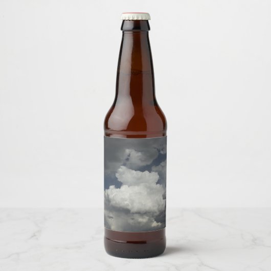 曇り空のボトルラベル ビールラベル (正面)