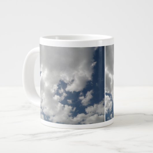 曇り空のマグカップ ジャンボコーヒーマグカップ (正面左)
