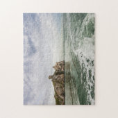 曇り空の下のアイルランドの崖 ジグソーパズル (縦)