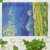 曇り空の下の麦畑 ヴィンセント・ヴァン・ゴッホ キッチンタオル (折り畳み)