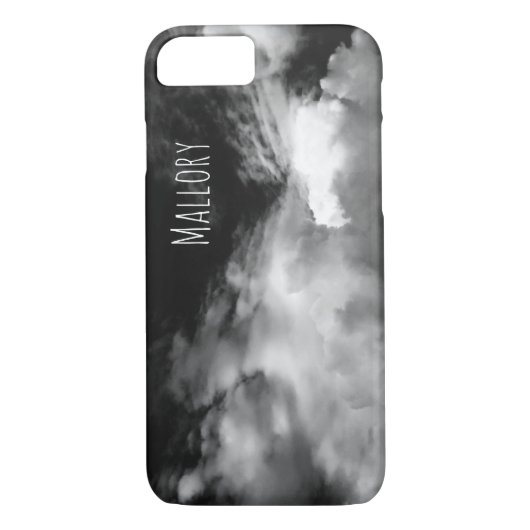 曇り空の劇的で黒く及び白い写真 Case-Mate iPhoneケース (裏面)