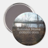 曇り空の夕日 マグネット (正面/裏面)