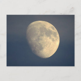 曇り空の夜の月 ポストカード