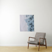 曇り空の山の夕日 タペストリー (インサイチュ)