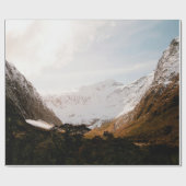 曇り空の山脈 ラッピングペーパー (フラット)