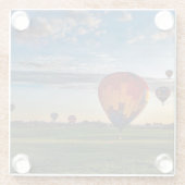 曇り空の熱気球フェスティバル ガラスコースター (裏面)