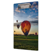 曇り空の熱気球フェスティバル クリップボード (左)