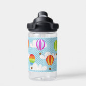 曇り空の熱気球 ウォーターボトル (背面)