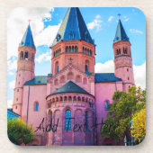 曇り空の青いロイヤリティキャッスル コースター (正面)