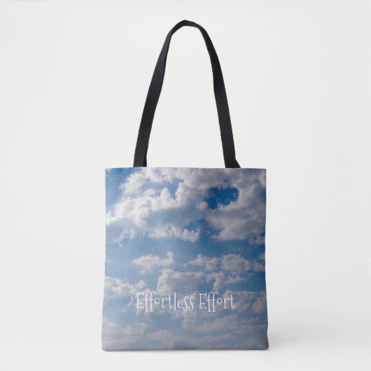 曇り空の青い空 トートバッグ (正面)