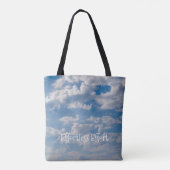 曇り空の青い空 トートバッグ (裏面)