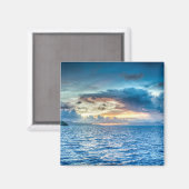 曇り空オーバー海ボラボラ マグネット (正面/裏面)