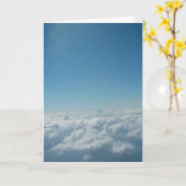 曇り空グリーティングカード カード (黄色い花)