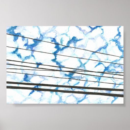 曇り空ファインアートプリント ポスター (正面)