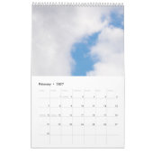 曇り空 カレンダー (2月 2027)