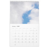 曇り空 カレンダー (1月 2027)